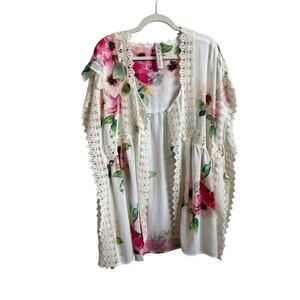 Aratta Silent Journey Floral Top One Size NWT